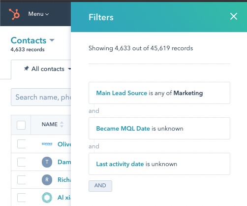 Start by segmenting leads in your database or CRM.